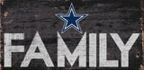 Fan Creations Dallas Cowboys Family Design Wood Sign 12x6 Fan Gear NFL Dallas Cowboys
