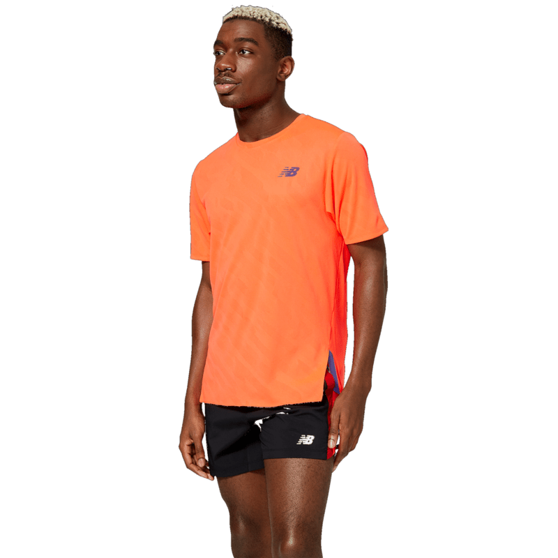 New Balance Men's Q Speed Jacquard Short Sleeve New Balance