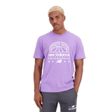New Balance Men's Hoops Cotton Jersey Short Sleeve T-shirt New Balance