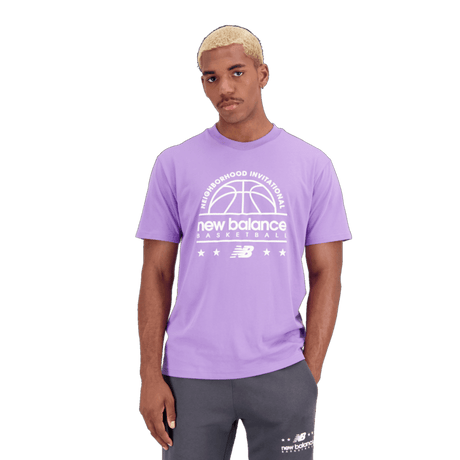 New Balance Men's Hoops Cotton Jersey Short Sleeve T-shirt New Balance