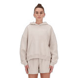 New Balance Women's Linear Heritage Brushed Back Fleece Hoodie