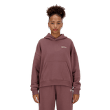 New Balance Women's Linear Heritage Brushed Back Fleece Hoodie
