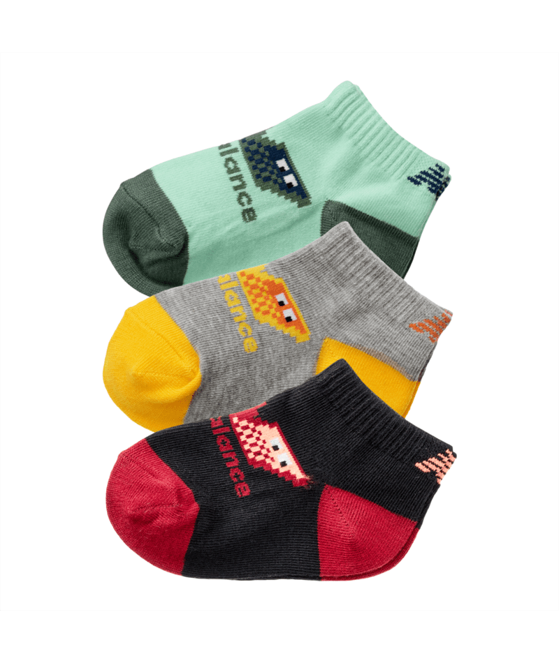 New Balance Youth Relentless Low Cut Socks 3 Pack