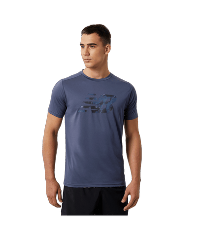 New Balance Men's Graphic Core Run Short Sleeve