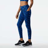 New Balance Women's Shape Shield 7/8 High Rise Printed Pocket Tight New Balance
