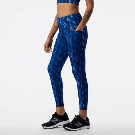 New Balance Women's Shape Shield 7/8 High Rise Printed Pocket Tight New Balance
