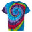 Dyenomite Men's Multi-Color Spiral Tie-Dyed T-Shirt Dyenomite