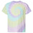 Dyenomite Men's Multi-Color Spiral Tie-Dyed T-Shirt Dyenomite