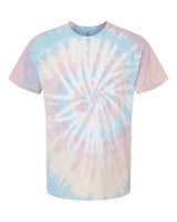 Dyenomite Men's Multi-Color Spiral Tie-Dyed T-Shirt Dyenomite