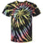 Dyenomite Men's Multi-Color Spiral Tie-Dyed T-Shirt Dyenomite