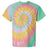 Dyenomite Men's Multi-Color Spiral Tie-Dyed Tee Dyenomite