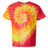 Dyenomite Men's Multi-Color Spiral Tie-Dyed Tee Dyenomite