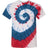 Dyenomite Men's Multi-Color Spiral Tie-Dyed Tee Dyenomite