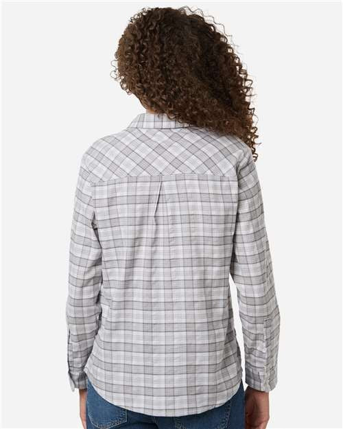 Devon & Jones Women's Concord Yarn-Dye Flannel Shirt-5