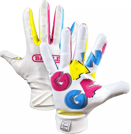 Battle Adult Gang Gang Double Threat Football Glove-2