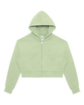 Lane Seven Women's Relaxed Cropped Full-Zip Hoodie Sweatshirt-1