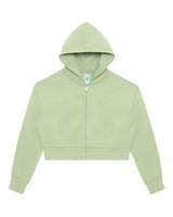 Lane Seven Women's Relaxed Cropped Full-Zip Hoodie Sweatshirt-1