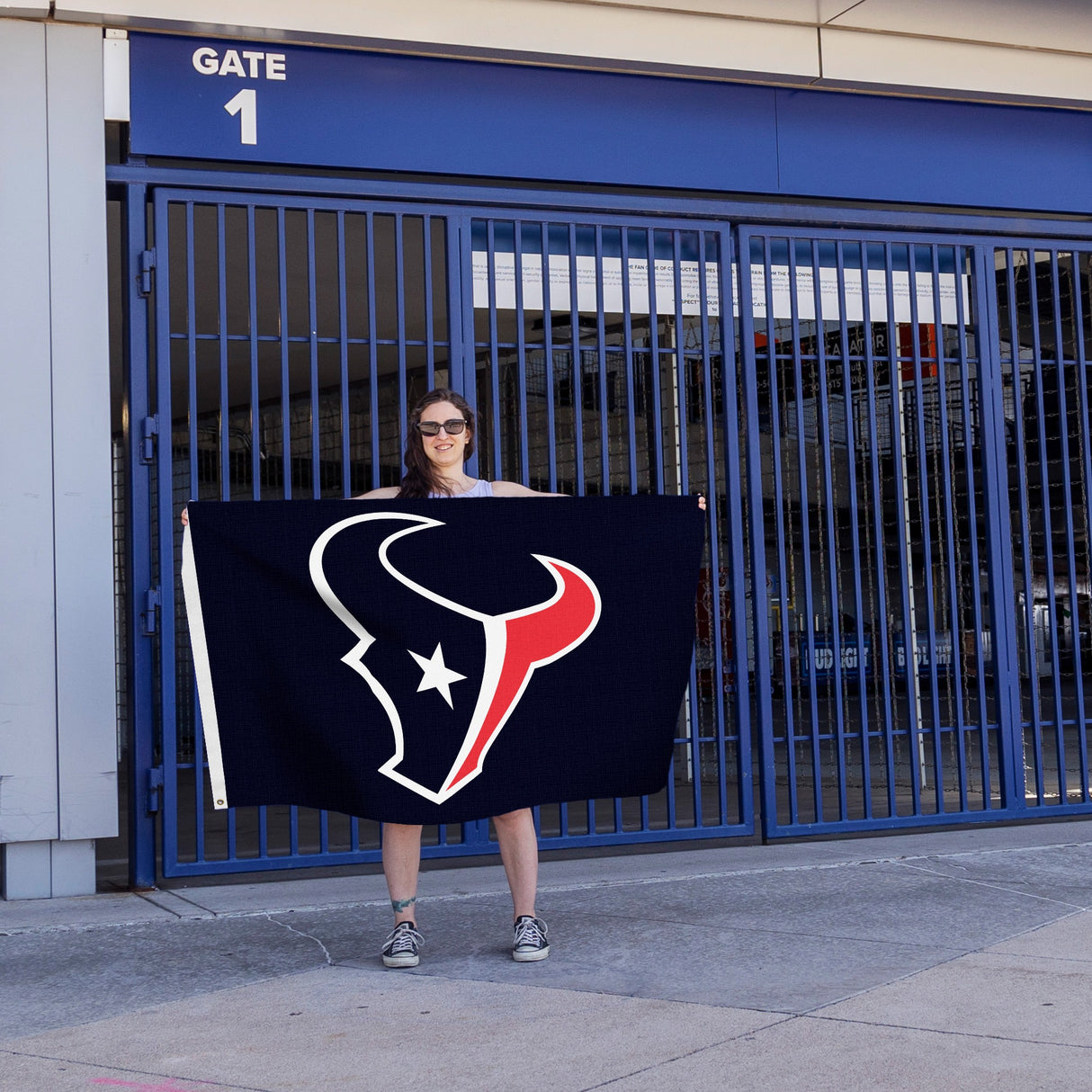Rico Industries NFL  Houston Texans Primary Logo 3' x 5' Banner Flag-3