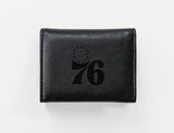 Rico Industries NBA  Philadelphia 76ers  Laser Engraved Faux Leather Trifold Wallet-1