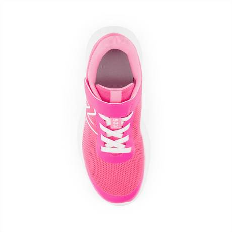 New Balance Youth Girls 520 V8 Bungee Lace Shoe - PA520PK8 New Balance