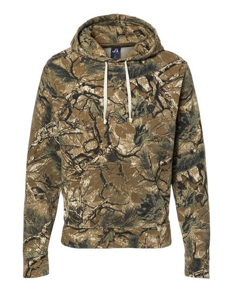 J. America Men's Fleece Hooded Triblend Sweatshirt Mens Apparel Sweatshirts & Fleece