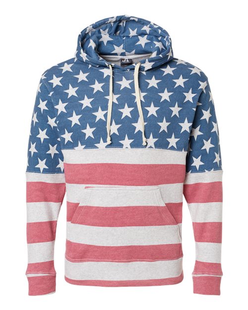 J. America Men's Fleece Hooded Triblend Sweatshirt Mens Apparel Sweatshirts & Fleece