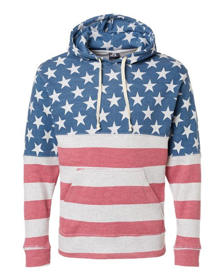 J. America Men's Fleece Hooded Triblend Sweatshirt Mens Apparel Sweatshirts & Fleece