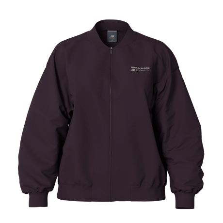 New Balance Women's Linear Heritage Woven Bomber Jacket New Balance