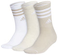 adidas Women's Cushioned 3-Stripe 3.0 3-Pack Crew