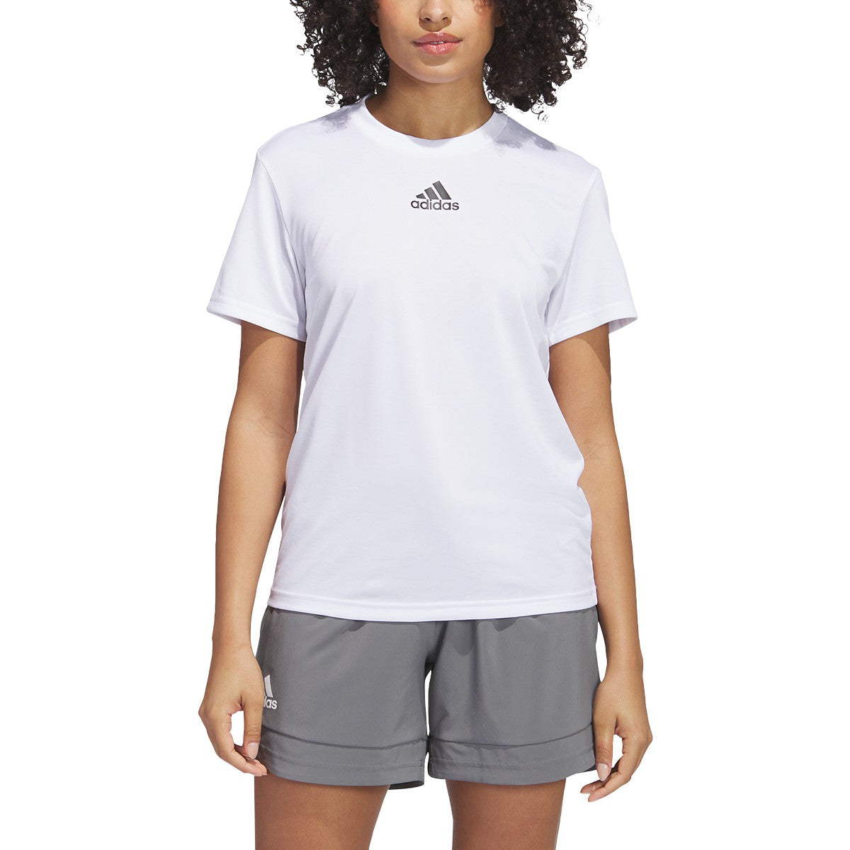 adidas Women's Short Sleeve Pregame BOS Tee Shirt 1 of 2 adidas