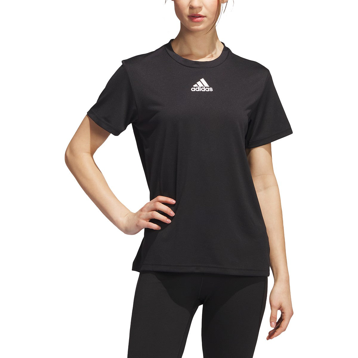 adidas Women's Short Sleeve Pregame BOS Tee Shirt 1 of 2 adidas