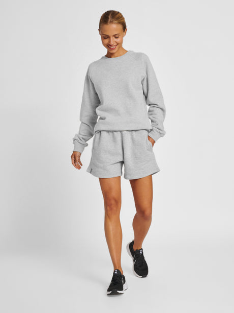 Hummel Women's Red Basic Sweat Shorts Hummel