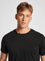 Hummel Men's Red Basic Short Sleeve T-Shirt Hummel