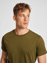 Hummel Men's Red Basic Short Sleeve T-Shirt Hummel