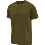 Hummel Men's Red Basic Short Sleeve T-Shirt Hummel