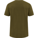 Hummel Men's Red Basic Short Sleeve T-Shirt Hummel