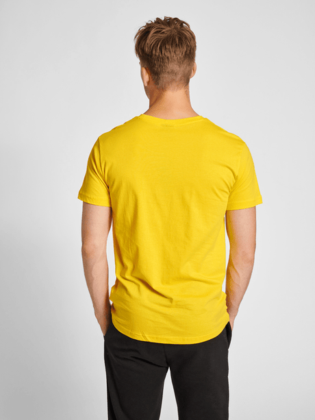 Hummel Men's Red Basic Short Sleeve T-Shirt Hummel