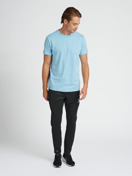 Hummel Men's Red Basic Short Sleeve T-Shirt Hummel