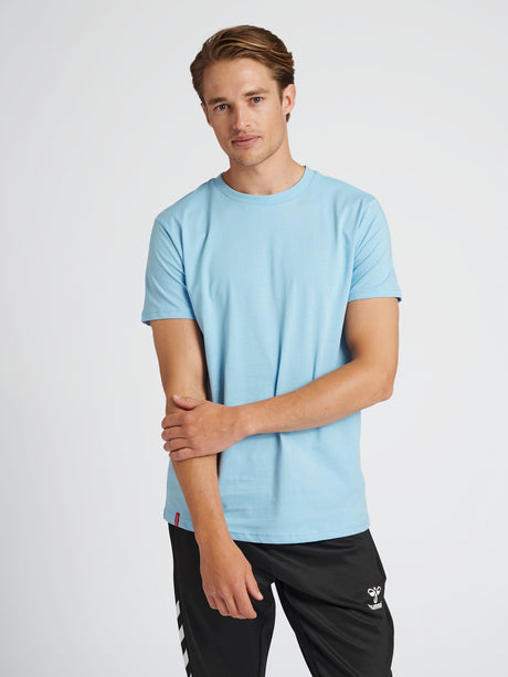 Hummel Men's Red Basic Short Sleeve T-Shirt Hummel