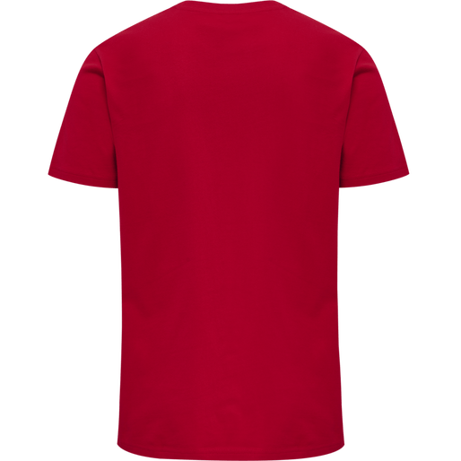 Hummel Men's Red Basic Short Sleeve T-Shirt Hummel
