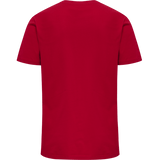 Hummel Men's Red Basic Short Sleeve T-Shirt Hummel