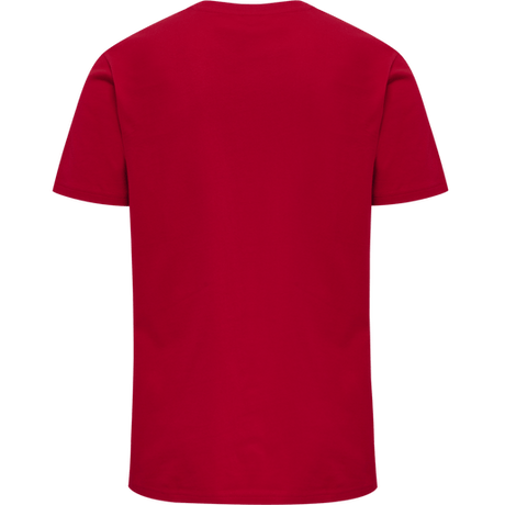 Hummel Men's Red Basic Short Sleeve T-Shirt Hummel