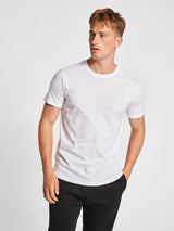 Hummel Men's Red Basic Short Sleeve T-Shirt Hummel