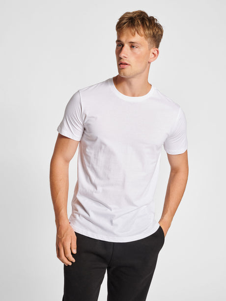 Hummel Men's Red Basic Short Sleeve T-Shirt Hummel
