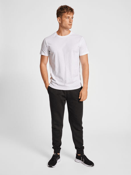 Hummel Men's Red Basic Short Sleeve T-Shirt Hummel