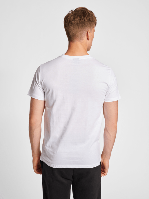 Hummel Men's Red Basic Short Sleeve T-Shirt Hummel