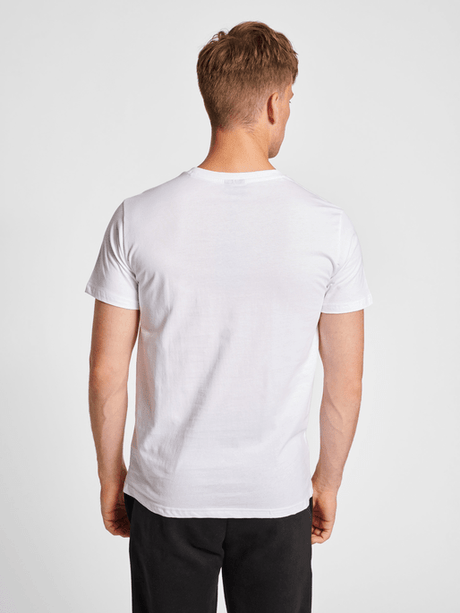 Hummel Men's Red Basic Short Sleeve T-Shirt Hummel
