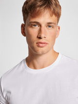 Hummel Men's Red Basic Short Sleeve T-Shirt Hummel