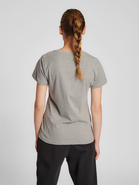 Hummel Women's Red Basic Short Sleeve T-Shirt Hummel
