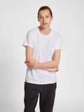 Hummel Women's Red Basic Short Sleeve T-Shirt Hummel